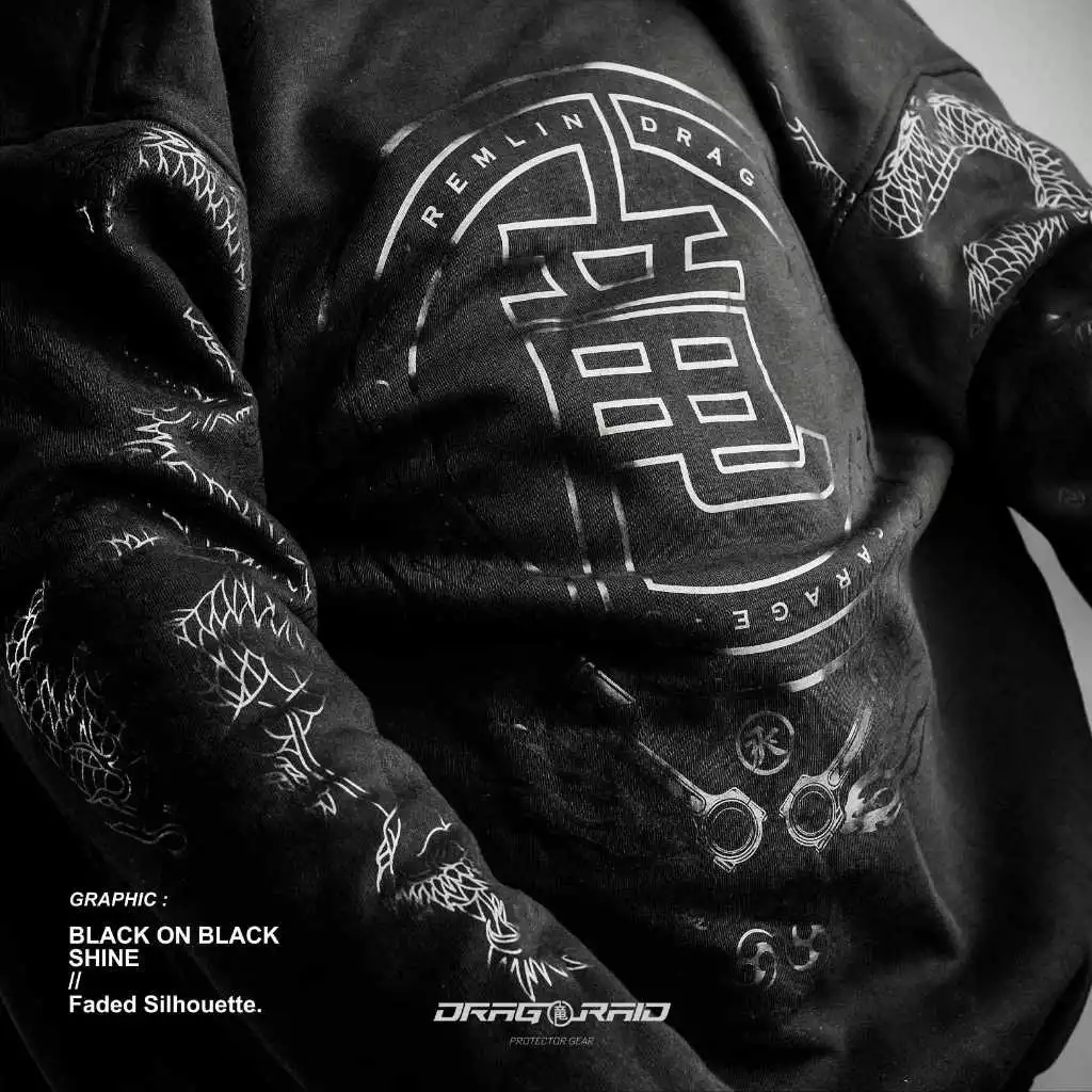 KREMLIN - Zipper Hoodie Bikers with 7-set Protector gear - DRAGRAID